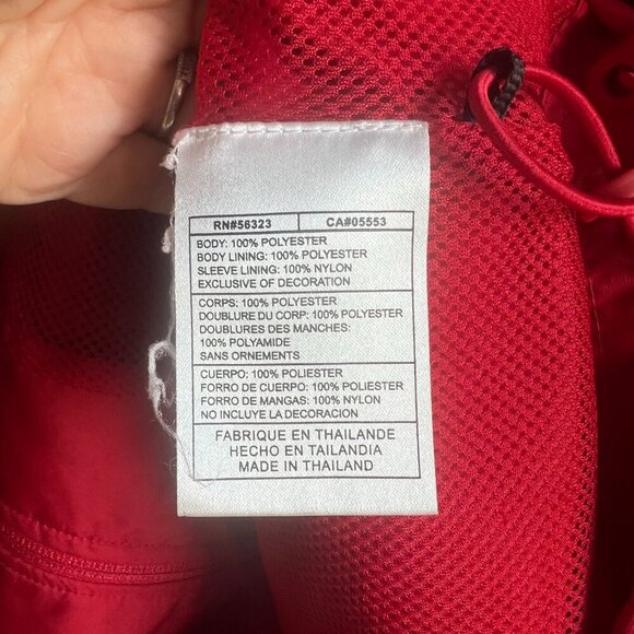 Nike Sportswear Windbreaker Jacket Red/Solver Men Vintage Size Medium Active - Picture 6 of 8